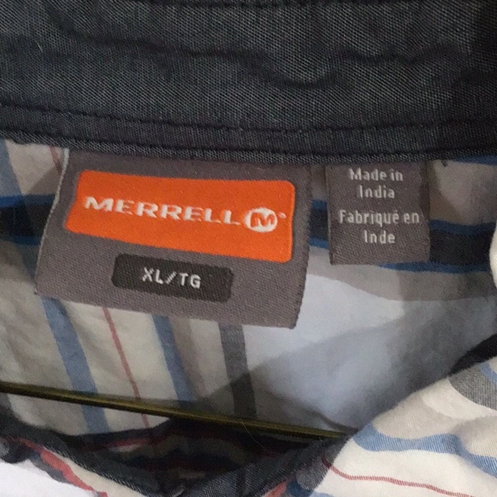 Merrell button down plaid shirt - Picture 2 of 5
